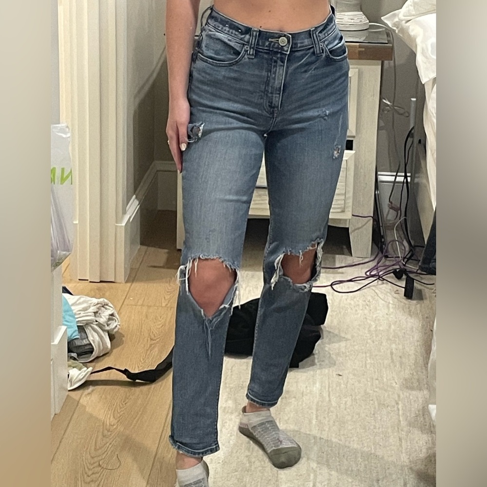 High Rise Girlfriend Jeans